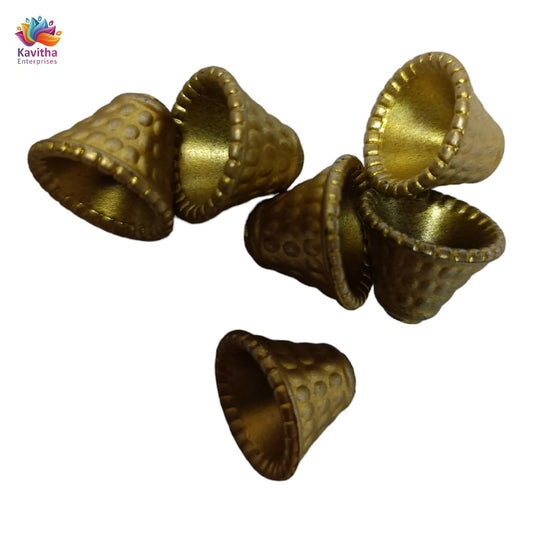 Acrylic Dull Gold Beads for Embroidery, Saree Tassels, and Jewelry Making (Pack of 50 grams)