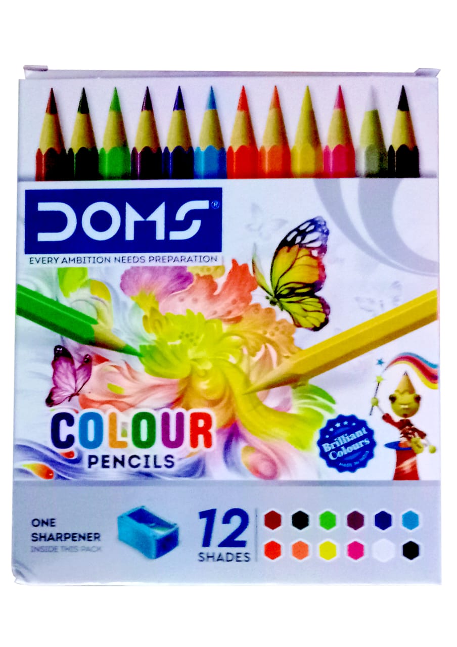 Doms colour pencil 12 shade ( pack of 1 pice )