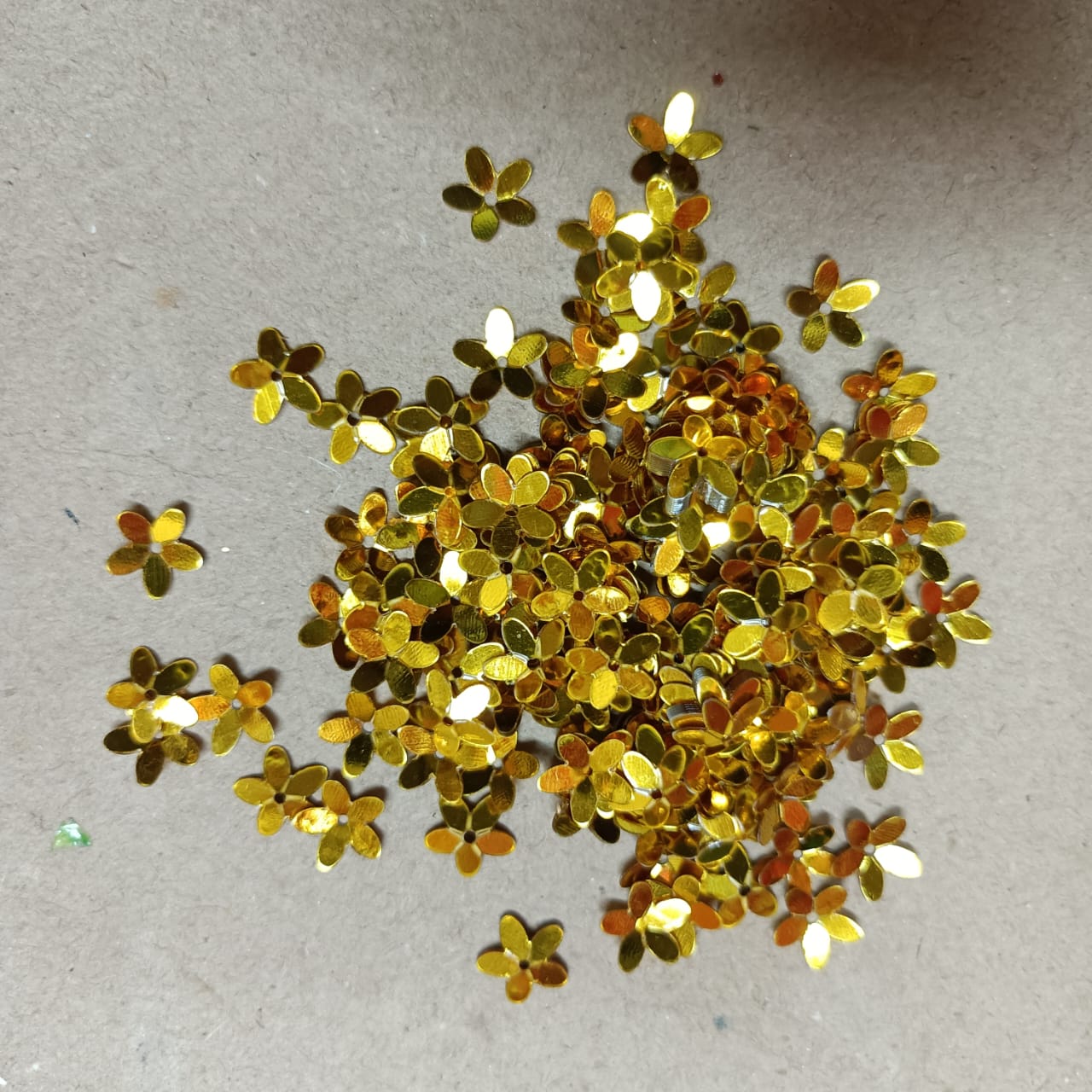 Holographic longhorn flower chunky glitter for embroidery , art and craft ( pack of 10 gram )