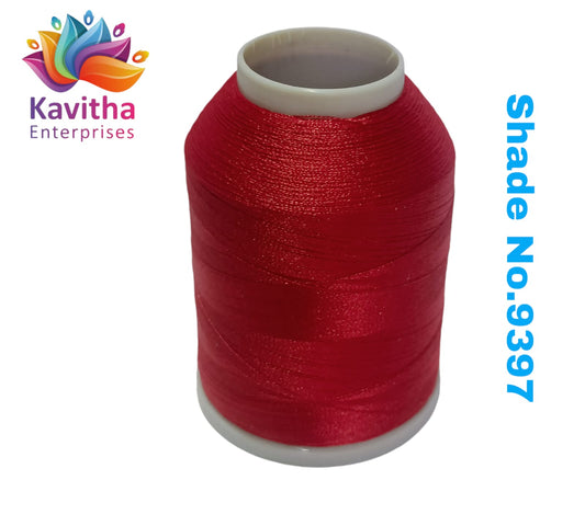 Red Computer Machine Embroidery Thread by R Rock -3000 Meters, 65g Spool