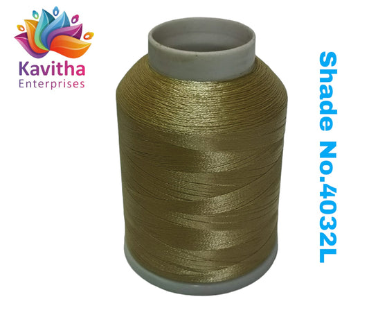 Light gold Computer Machine Embroidery Thread by R Rock -3000 Meters, 65g Spool