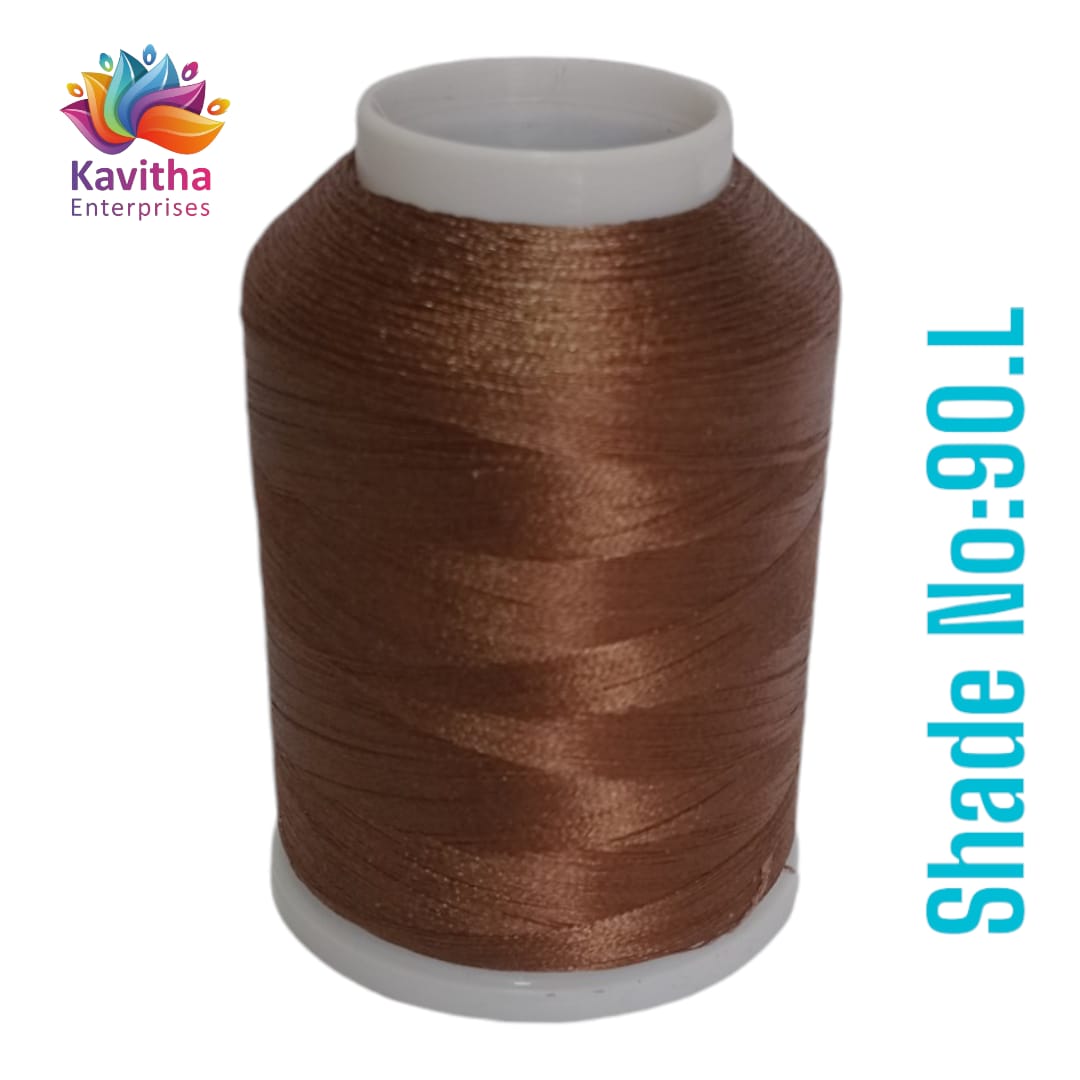 Brown Computer Machine Embroidery Thread by R Rock -3000 Meters, 65g Spool