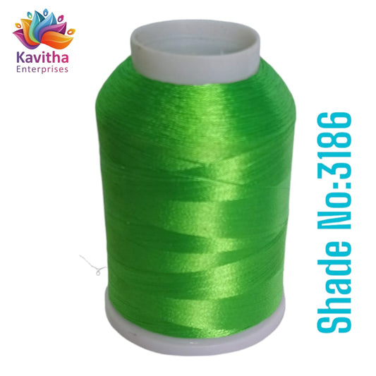 Light green Computer Machine Embroidery Thread by R Rock -3000 Meters, 65g Spool