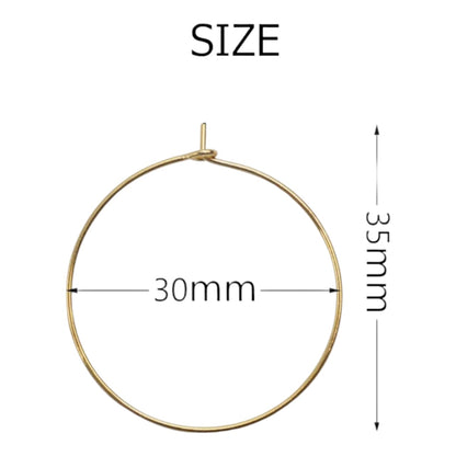 Gold and Silver Wine Glass Charm Rings Circles, 1-Inch Size, for Jewelry and Earrings Making ( pack of 12 pice )