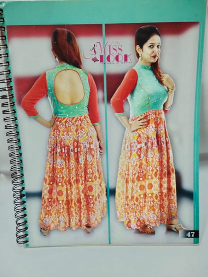Miss Look Dress Designer Pattern Book – Volume 01 (47 Pages, Stylish Dress Cutting & Stitching Guide)