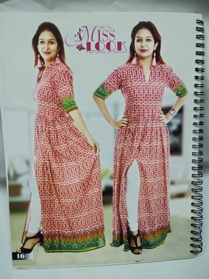 Miss Look Dress Designer Pattern Book – Volume 01 (47 Pages, Stylish Dress Cutting & Stitching Guide)