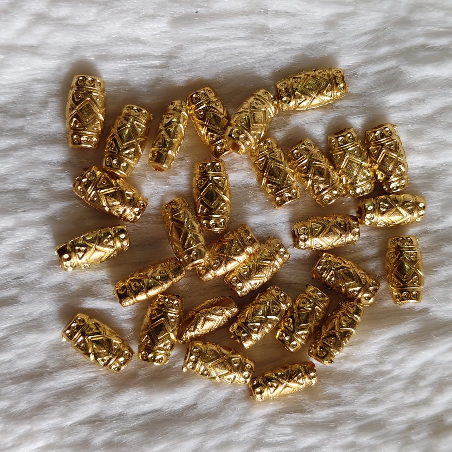 Bright Gold Beads for Saree Tassel, Embroidery, and Craft Work – Pack of 50 Grams | Kavitha EnterprisesBright Gold Beads for Saree Tassel, Embroidery, and Craft Work – Pack of 50 Grams |
