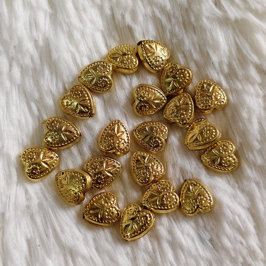 Bright Gold Beads for Saree Tassel, Embroidery, and Craft Work – Pack of 50 Grams | Kavitha Enterprises
