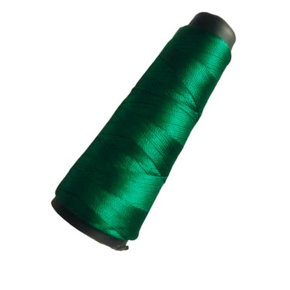 Kamal Kahdi Crochet Cone Threads ( shade no 72-DD )green Color, Pack of 1 Cones