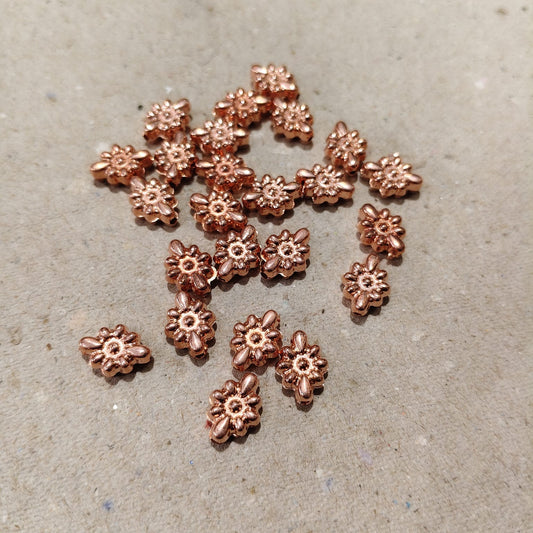 Copper colour plastic Beads – 50 Gram Pack for Jewelry Making & Craft | Kavitha Enterprises