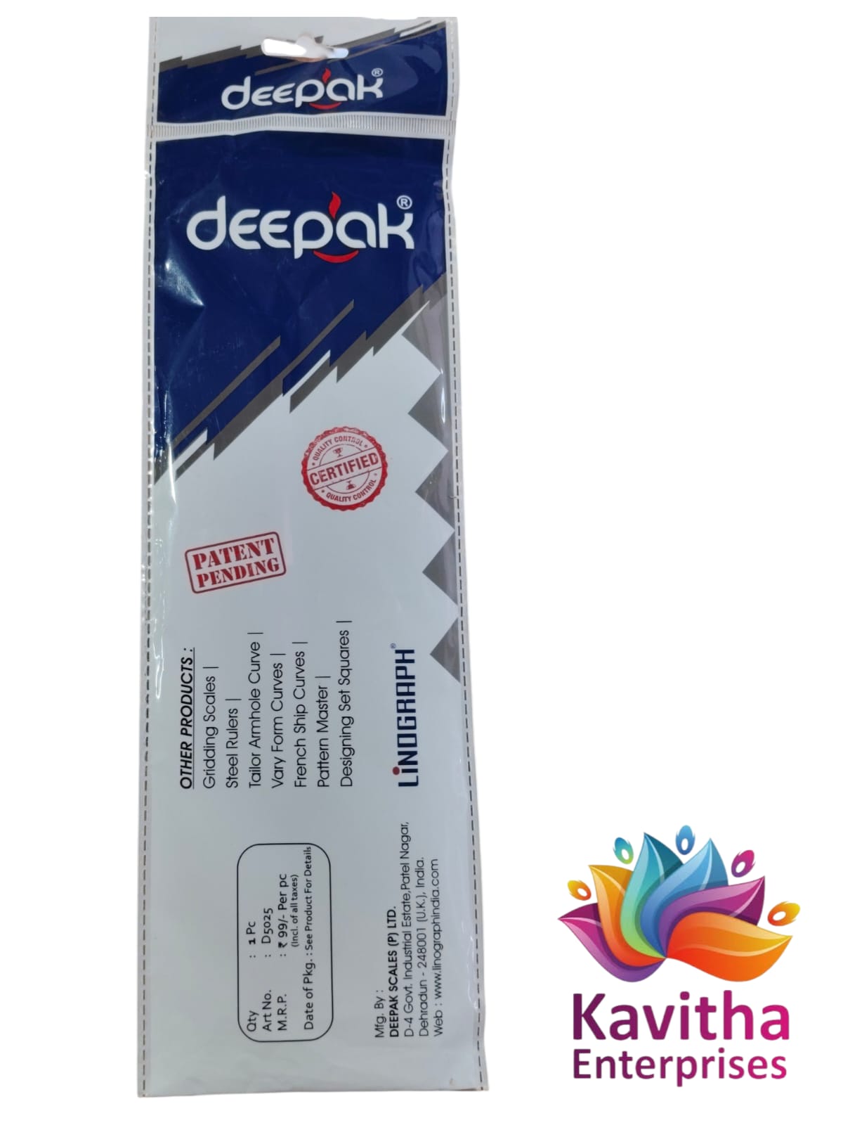 Deepak 6-in-1 Fashion Template Scale for Tailoring & Designing | Multi Curve, Scallop, Wave & Circle Shapes | Plastic Pattern Ruler | Pack of 1 Piece – Kavitha Enterprises