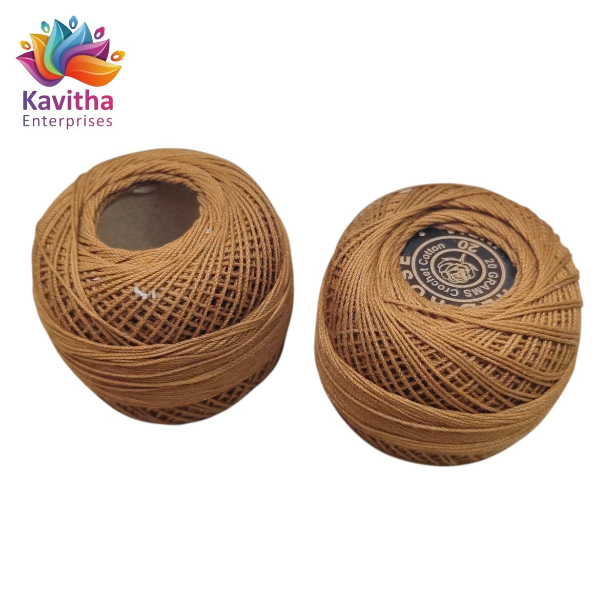 Red Rose Brown Colour Cotton Crochet Thread 20 Gram | Crochet, Knitting & Embroidery Thread | 1 Piece