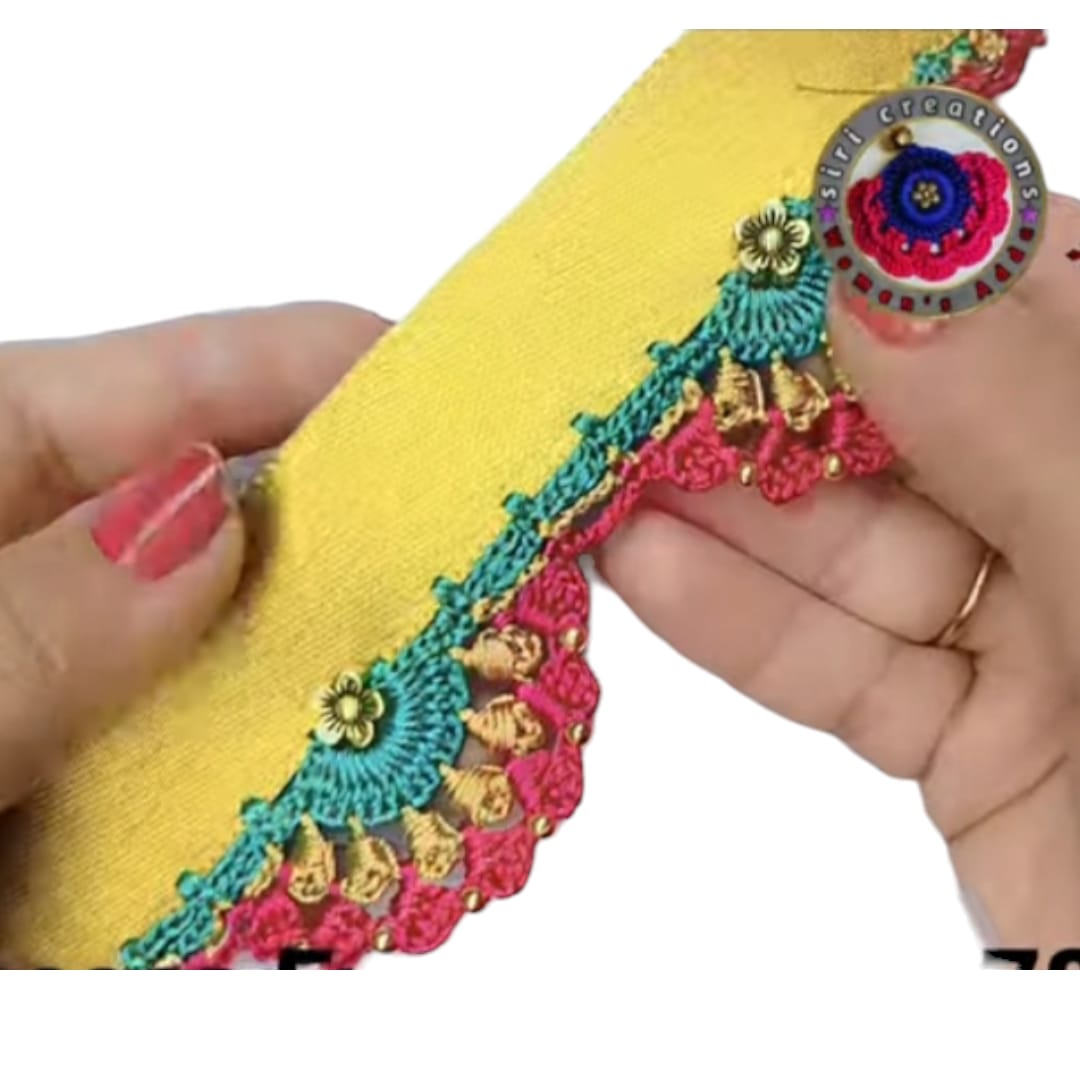 Tissue Lace For Saree Kuchu/ Catalog Making, Gold