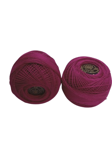 **Red Rose Tatting Crochet Threads - Pink (1 Ball, 20g)**