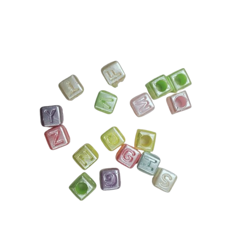 Plastic Beads for Art & Craft, Bracelet Making, and Jewelry Crafting (30g Pack)