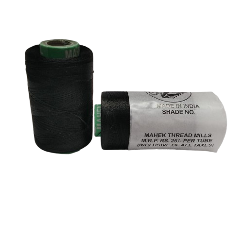 RAJ Company Silk Threads For Embroidery ,Saree tassels, craft - 1 Tube (800 meters, 20gram Colour black