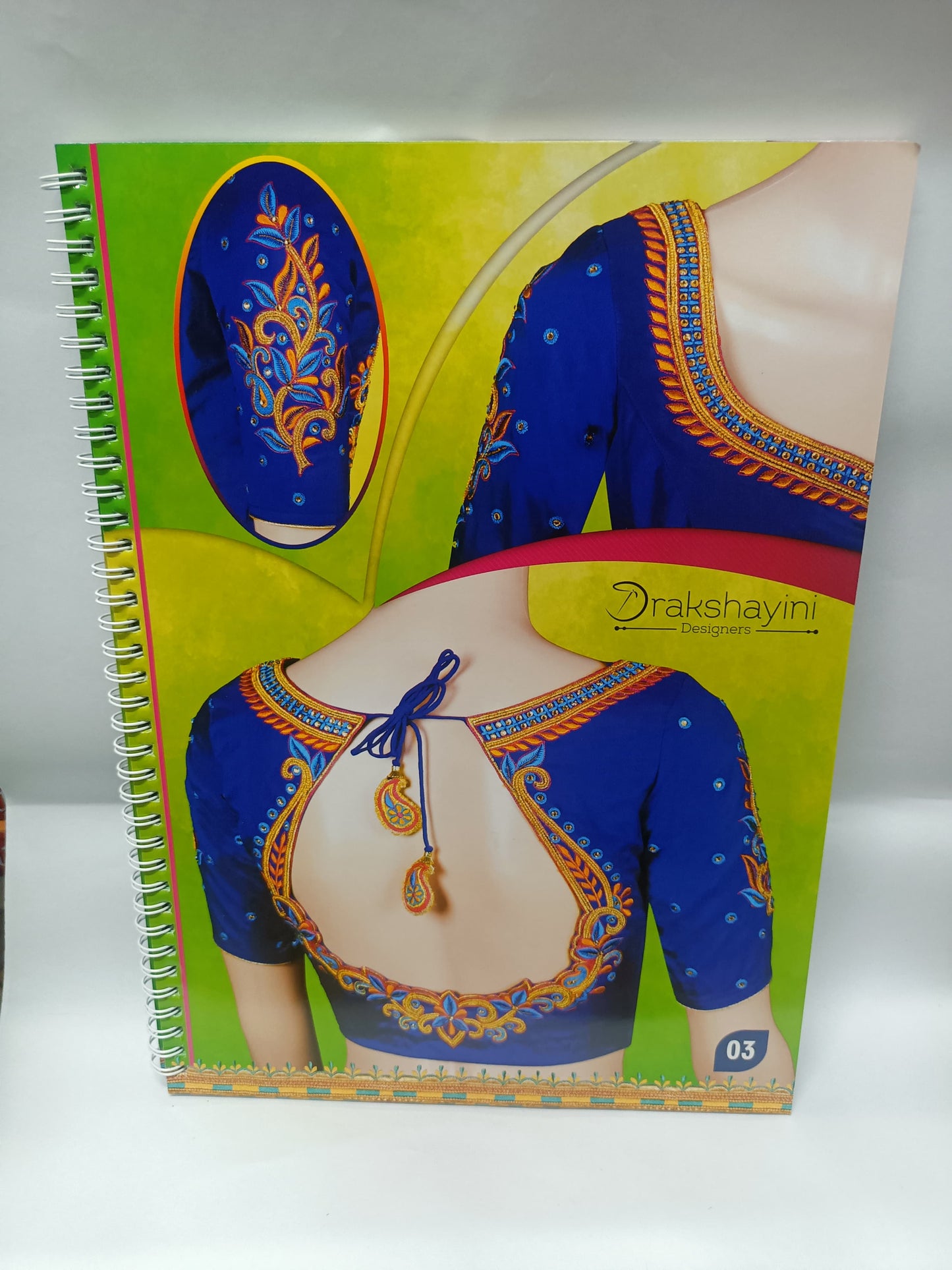 Drakshayini Designers Machine Embroidery Blouse Pattern Book – Volume 05 (54 Pages, with Tracing Paper)