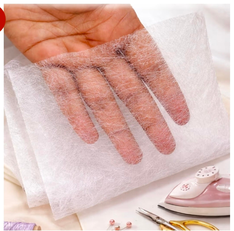 Rivil Sivil Canvas Fabric (Double Side Glue) for Tailoring & Garment Interlining | Fusible Non-Woven Canvas | Pack of 2 Meter | Kavitha Enterprises