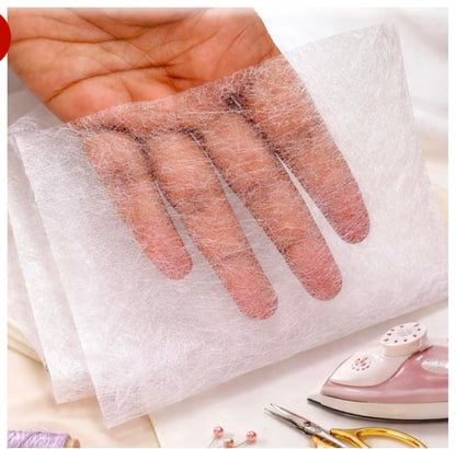 Rivil Sivil Canvas Fabric (Double Side Glue) for Tailoring & Garment Interlining | Fusible Non-Woven Canvas | Pack of 2 Meter | Kavitha Enterprises