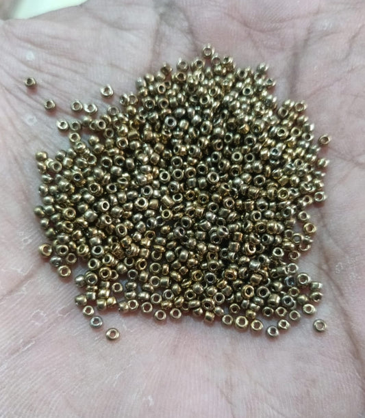 Antique Jublomax Sugar Beads , Seed Beads , for Aari Work , Hand Work Blouse, Drees , Gown Work pack Of 50 Gram