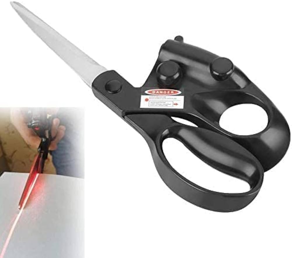 Laser Guided Cutting Scissors | Straight Line Laser Scissor for Fabric, Paper & Craft Work