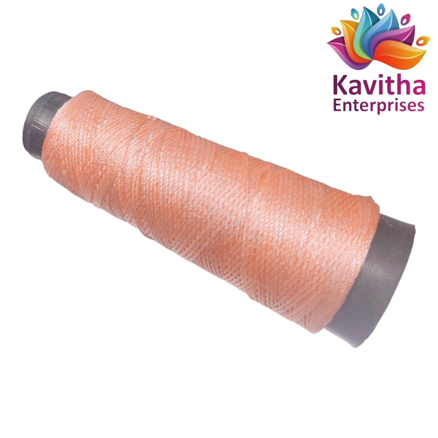Kamal Kahdi Crochet Cone Threads,light peach , Pack of 1 Cones