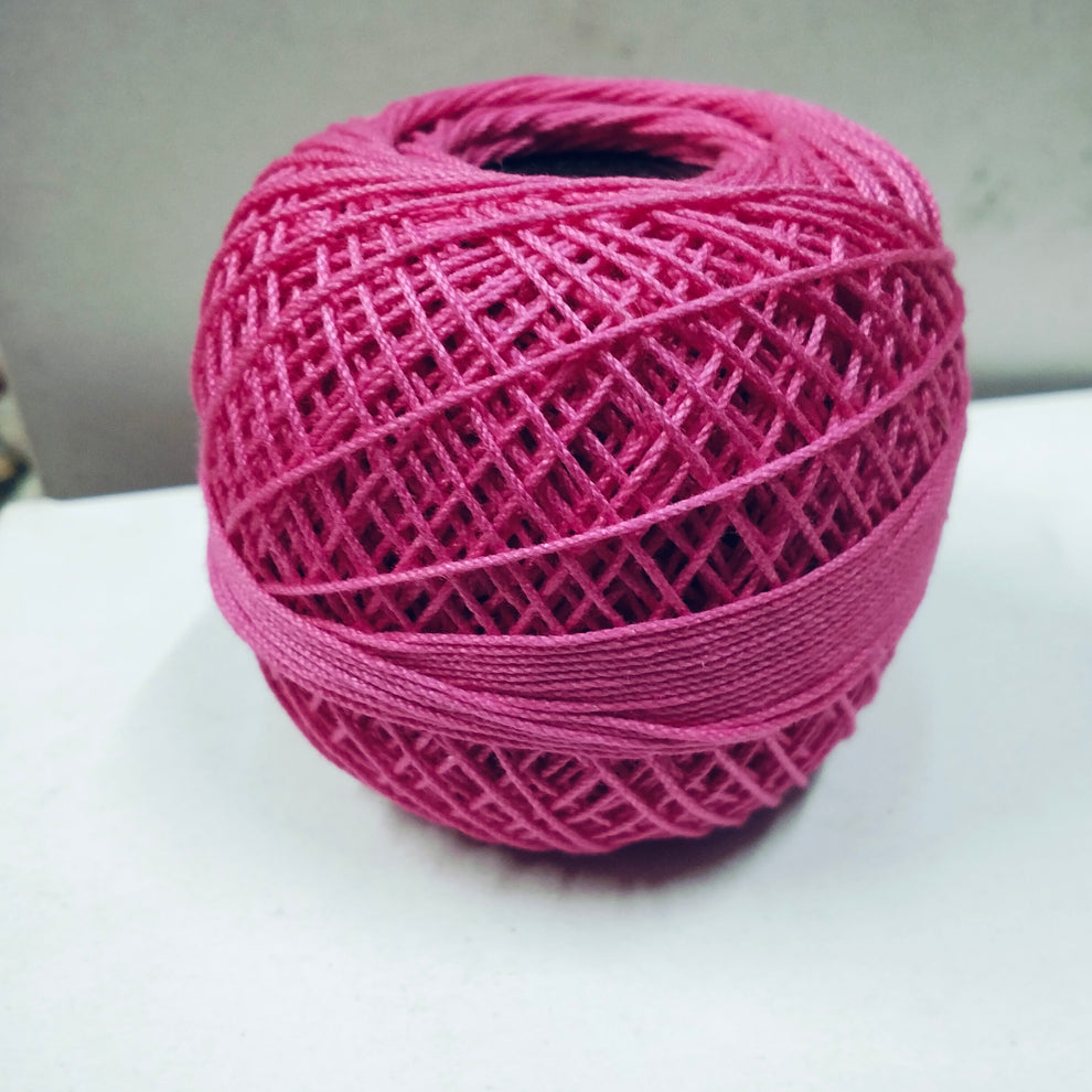 **Red Rose Tatting Crochet Threads - pink (1 Ball, 20g)** – kavitha ...