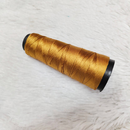 Kamal Kahdi Crochet Cone Threads,(Shade No. 104)Light Coper Color, Pack of 1 Cones