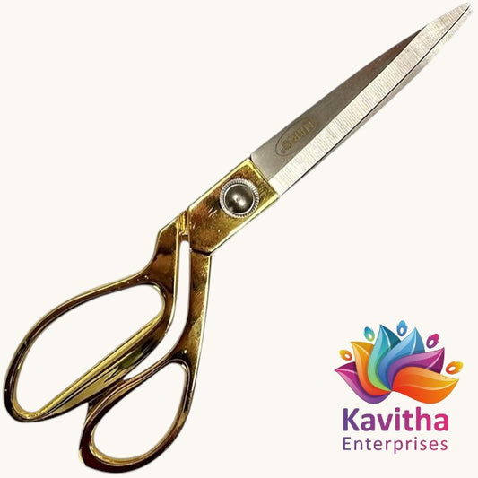 9.5 Inch Tailor Scissors for Fabric Cutting | Stainless Steel Blades Heavy Duty Shears | Professional Sewing & Garment Cutting Tool – Kavitha Enterprises